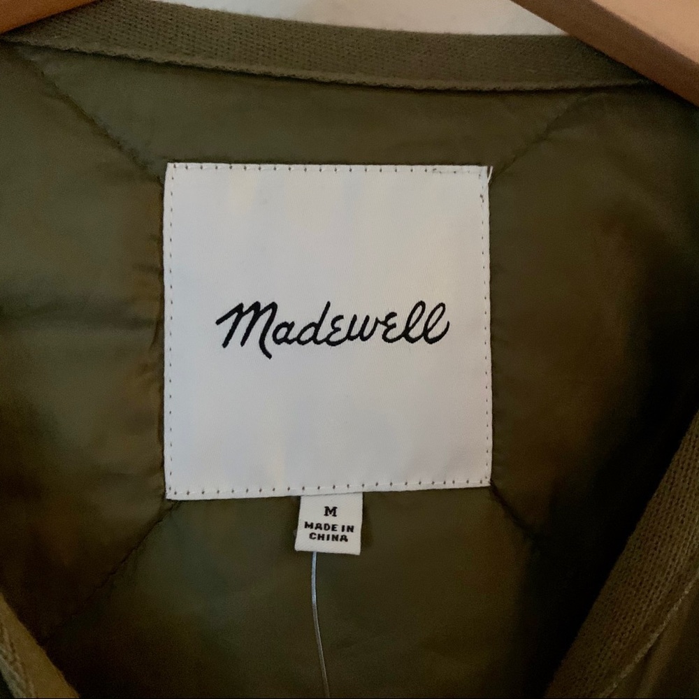 Madewell Quilted Liner Jacket in Vintage Moss - Picture 5 of 8